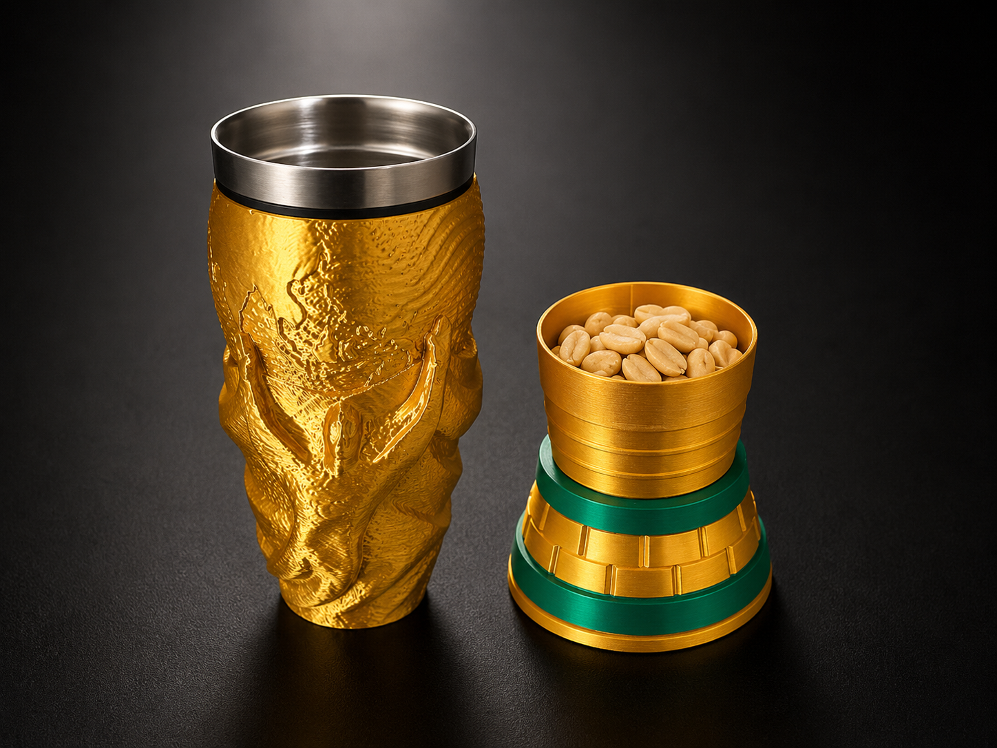 Championship Trophy Tumbler with Hidden Snack Compartment – Insulated 2-in-1 Drink Cup
