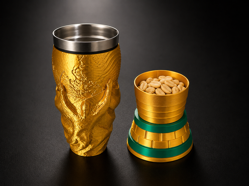 Championship Trophy Tumbler with Hidden Snack Compartment – Insulated 2-in-1 Drink Cup