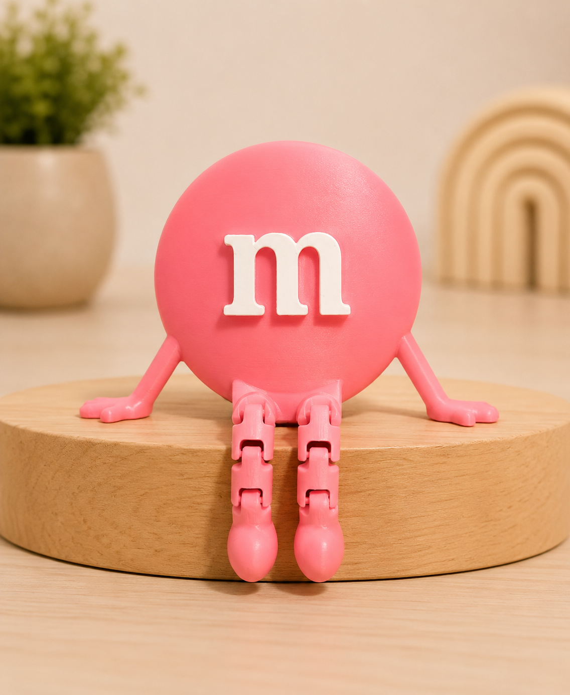Kit (10 pieces) M&M Inspired Shelf Sitter Figure | Articulated Desk Toy | Colorful Collectible Decor | 3D Printed Home Decoration