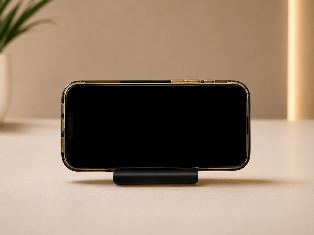 Minimalist Phone Stand – Modern Compact Desk Holder