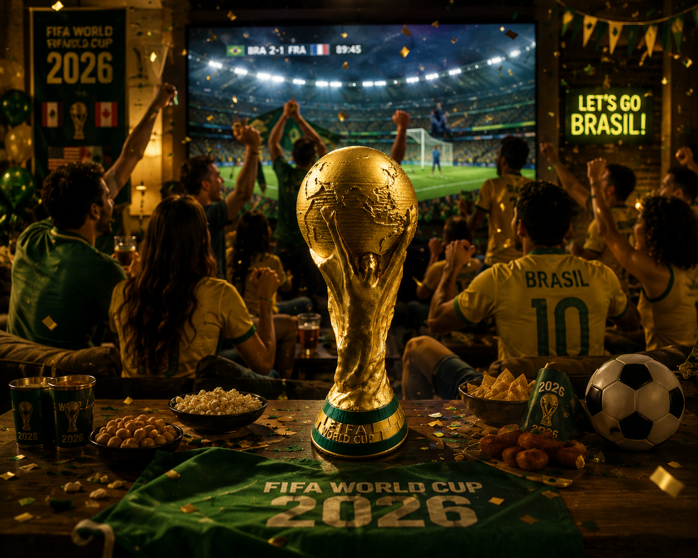 2026 Soccer Trophy Replica – 24cm Football Fan Collectible Decoration | World Championship Inspired Display Piece