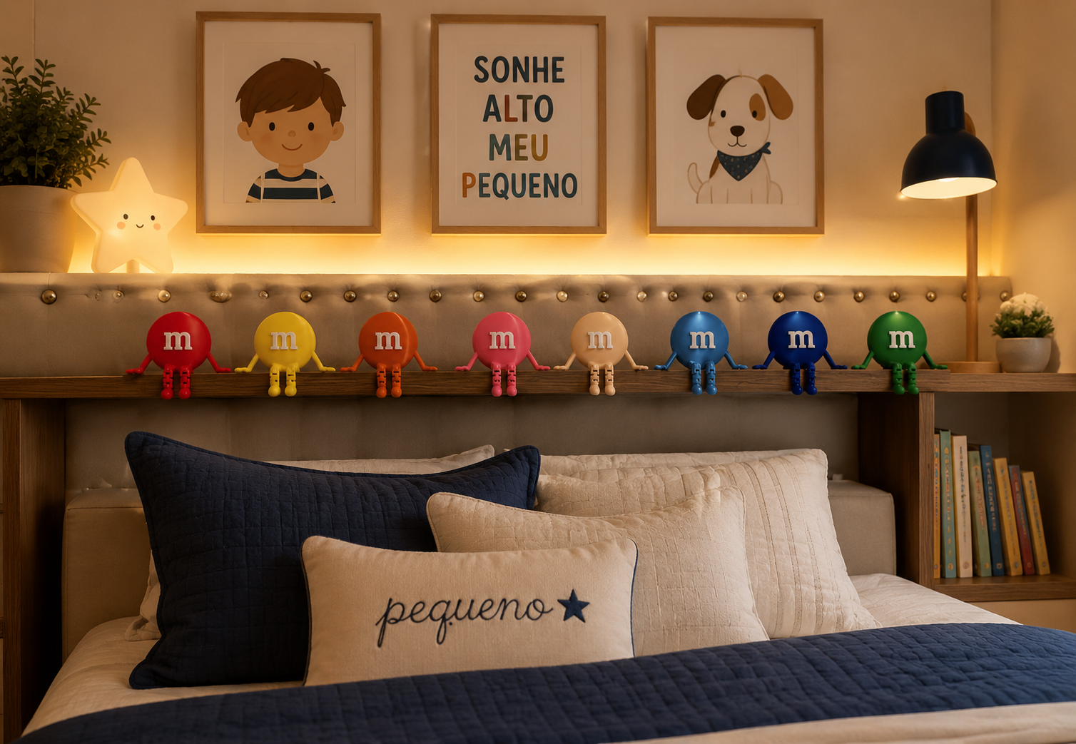 Kit (10 pieces) M&M Inspired Shelf Sitter Figure | Articulated Desk Toy | Colorful Collectible Decor | 3D Printed Home Decoration