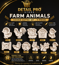 Farm Animals Cookie Cutter Set – 11 Pieces