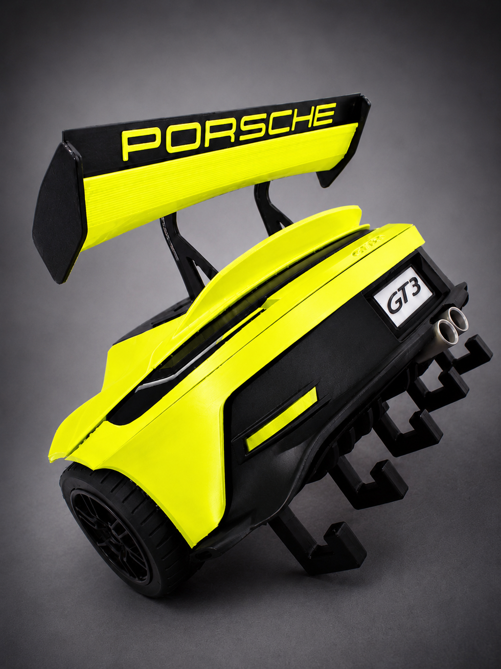 Porsche-Inspired GT3 Rear-End Key Holder | Wall Mounted Key Organizer | Automotive Enthusiast Gift