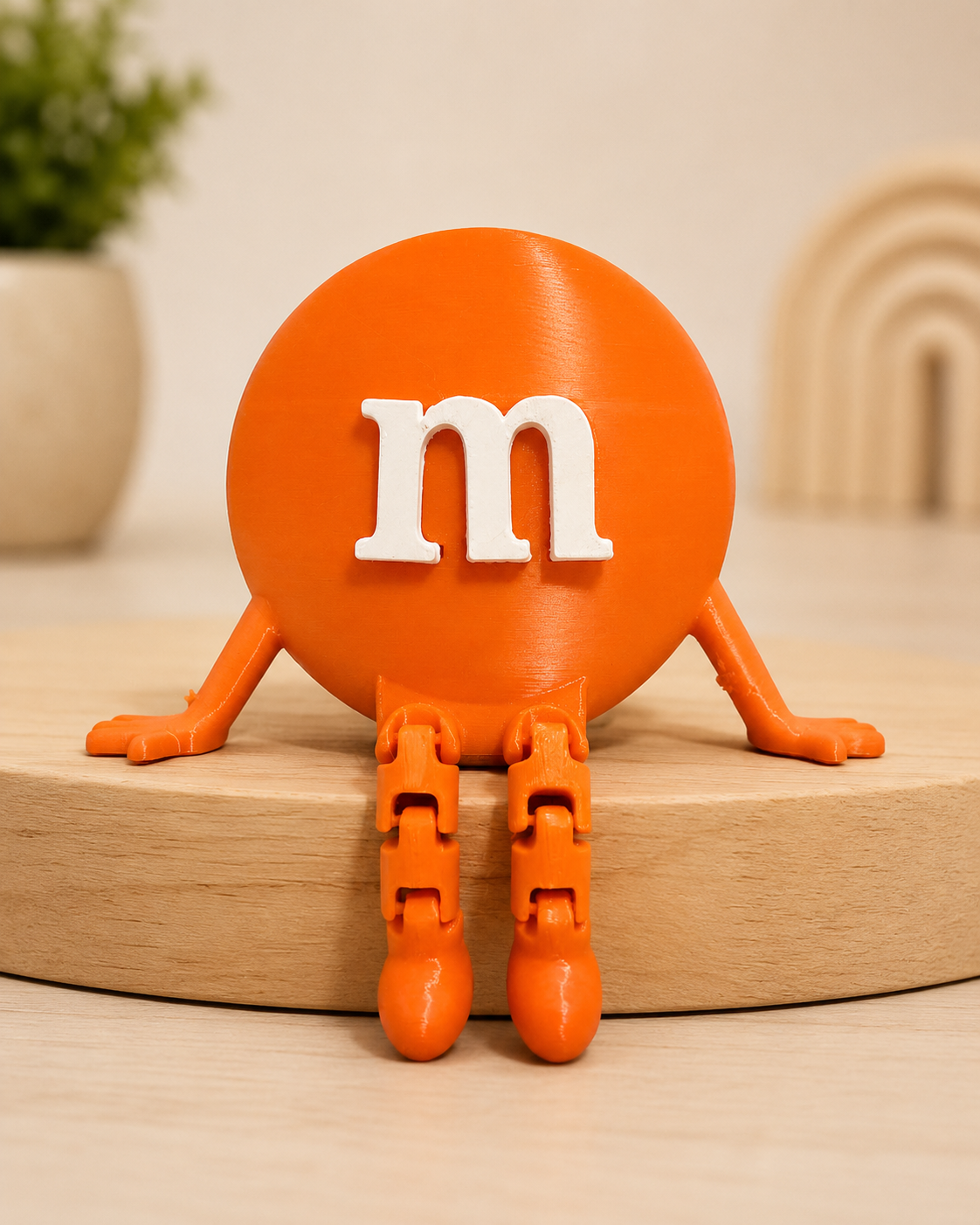 Kit (10 pieces) M&M Inspired Shelf Sitter Figure | Articulated Desk Toy | Colorful Collectible Decor | 3D Printed Home Decoration