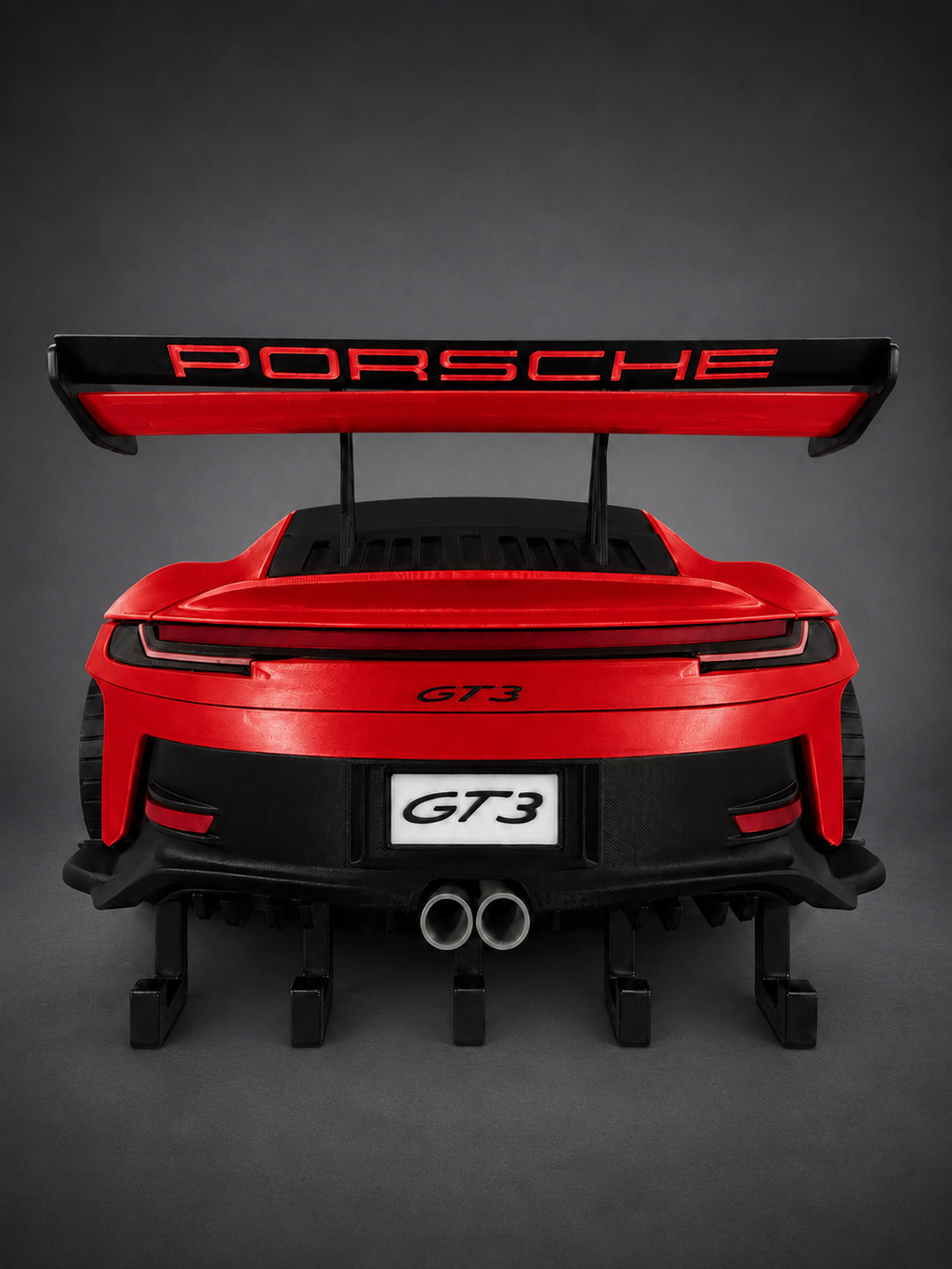 Porsche-Inspired GT3 Rear-End Key Holder | Wall Mounted Key Organizer | Automotive Enthusiast Gift