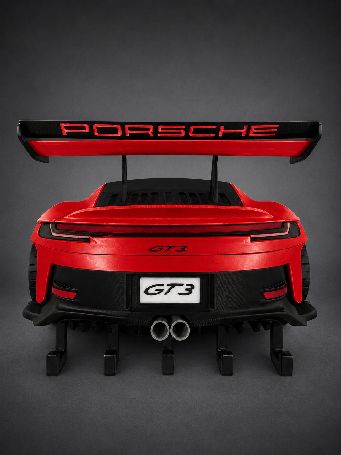 Porsche-Inspired GT3 Rear-End Key Holder | Wall Mounted Key Organizer | Automotive Enthusiast Gift