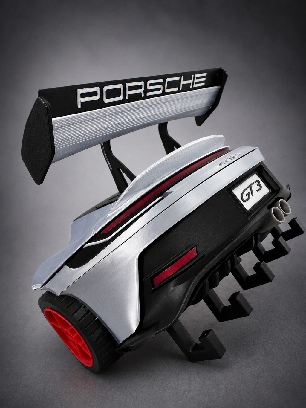 Porsche-Inspired GT3 Rear-End Key Holder | Wall Mounted Key Organizer | Automotive Enthusiast Gift