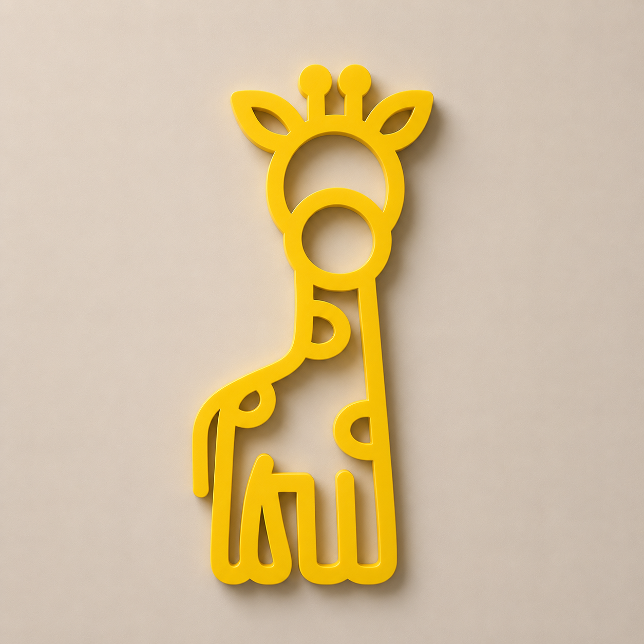 Safari Animal Wall Decor Set for Nursery – Monkey, Elephant, Giraffe & Lion Wall Art – Modern Baby Room Decoration – 4 Piece Animal Wall Accent Set