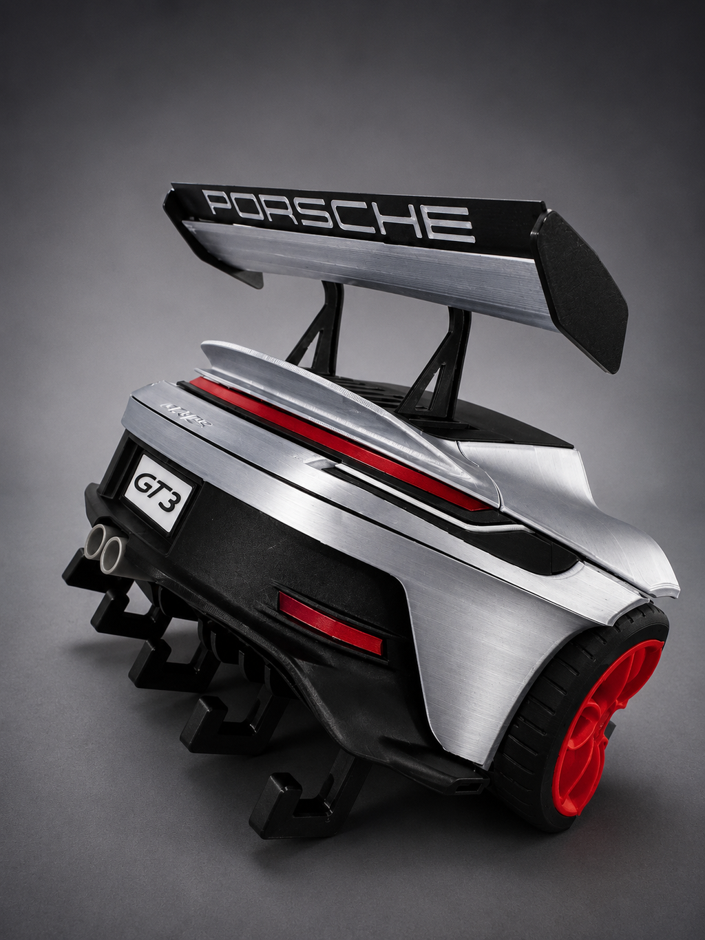 Porsche-Inspired GT3 Rear-End Key Holder | Wall Mounted Key Organizer | Automotive Enthusiast Gift