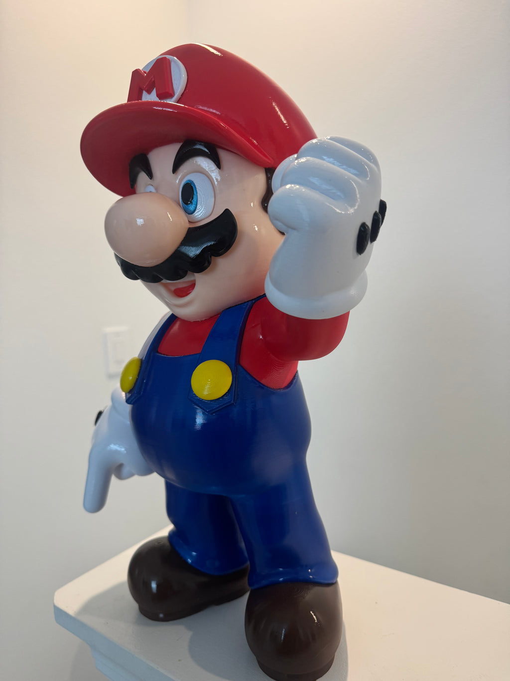 Classic Red Plumber Inspired Collectible Figure | 40 cm (15.7”) Display Statue | Home & Game Room Decor