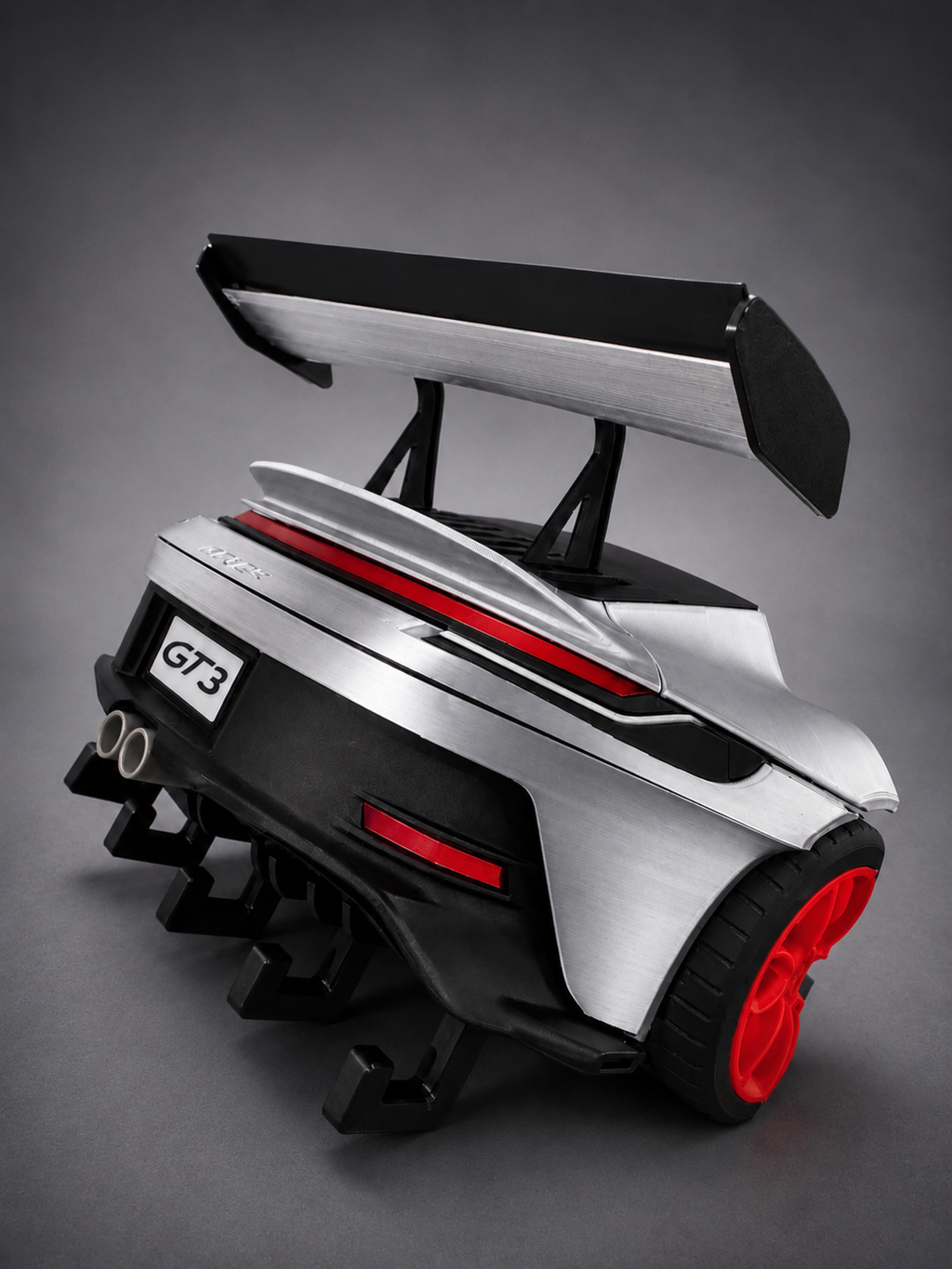 Inspired GT3 Rear-End Key Holder | Wall Mounted Key Organizer | Automotive Enthusiast Gift