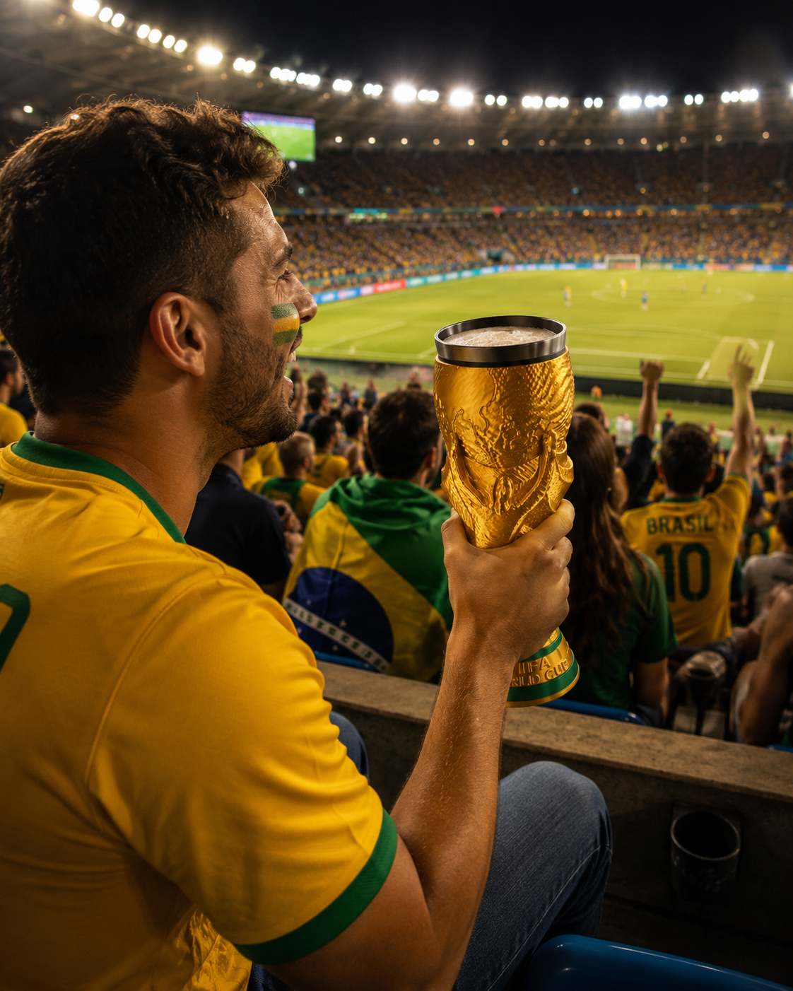 Championship Trophy Tumbler with Hidden Snack Compartment – Insulated 2-in-1 Drink Cup