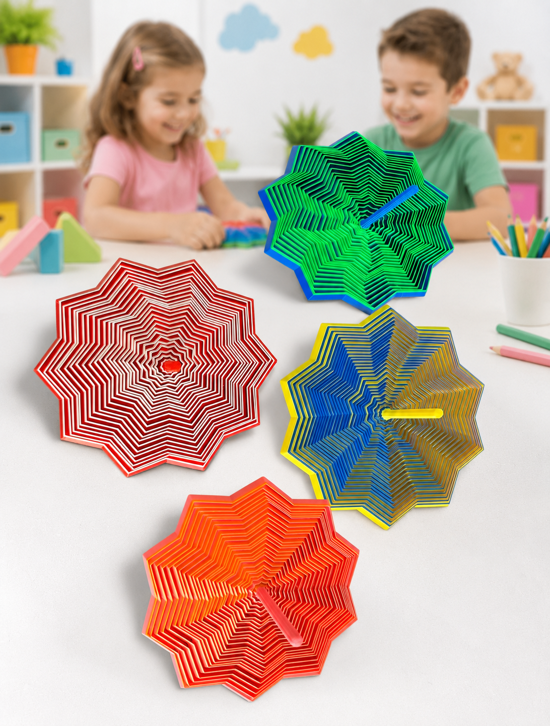 Spiral Focus Toy – Mesmerizing Desk Fidget Spinner