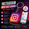 Instagram NFC Key Chain – Smart Social Media Keychain