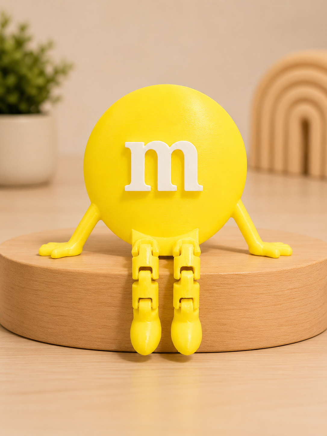 Kit (10 pieces) M&M Inspired Shelf Sitter Figure | Articulated Desk Toy | Colorful Collectible Decor | 3D Printed Home Decoration