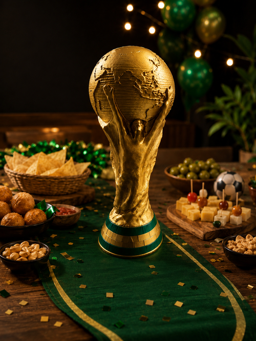 2026 Soccer Trophy Replica – 24cm Football Fan Collectible Decoration | World Championship Inspired Display Piece