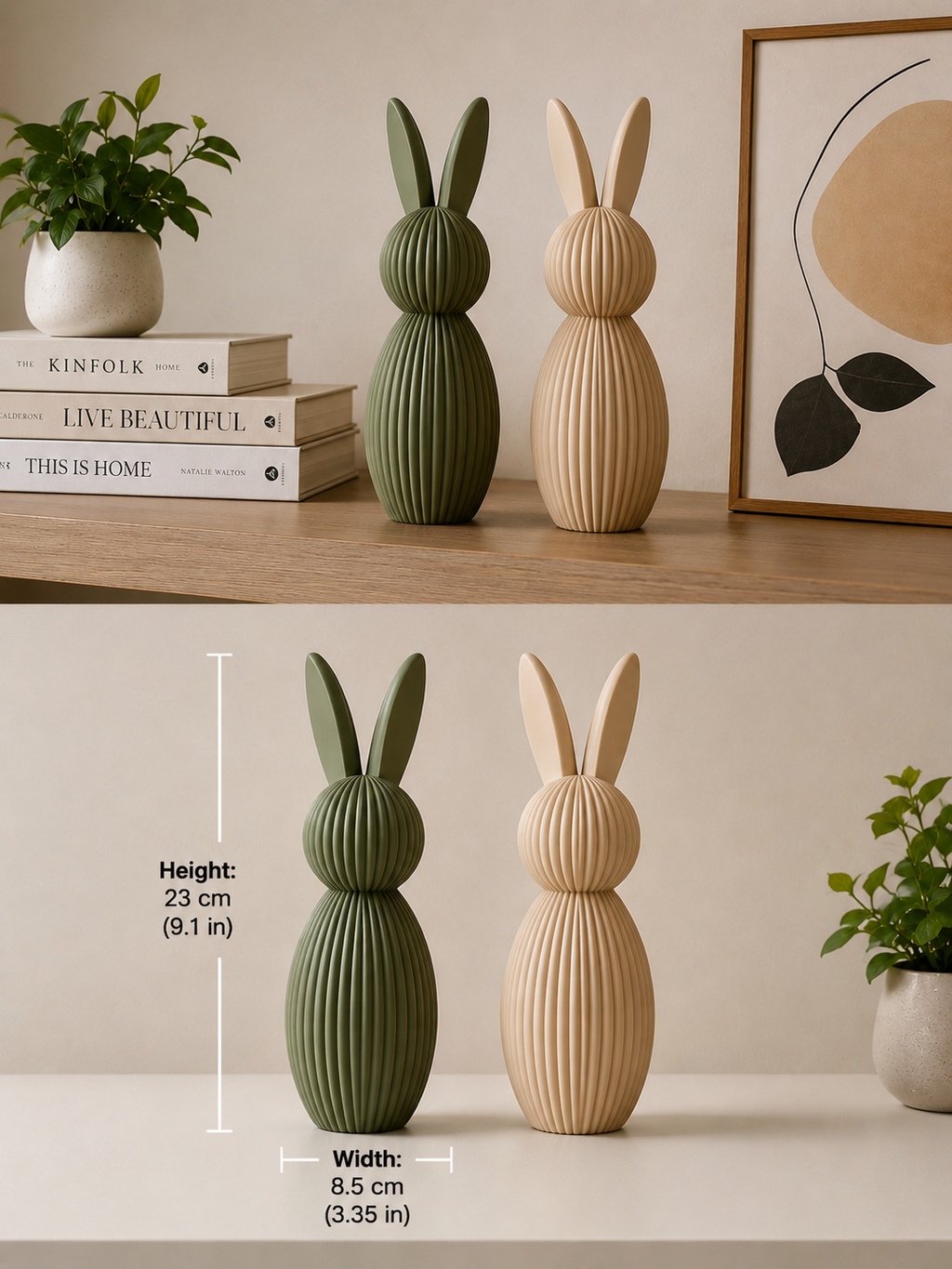 Modern Decorative Bunny Sculpture Set