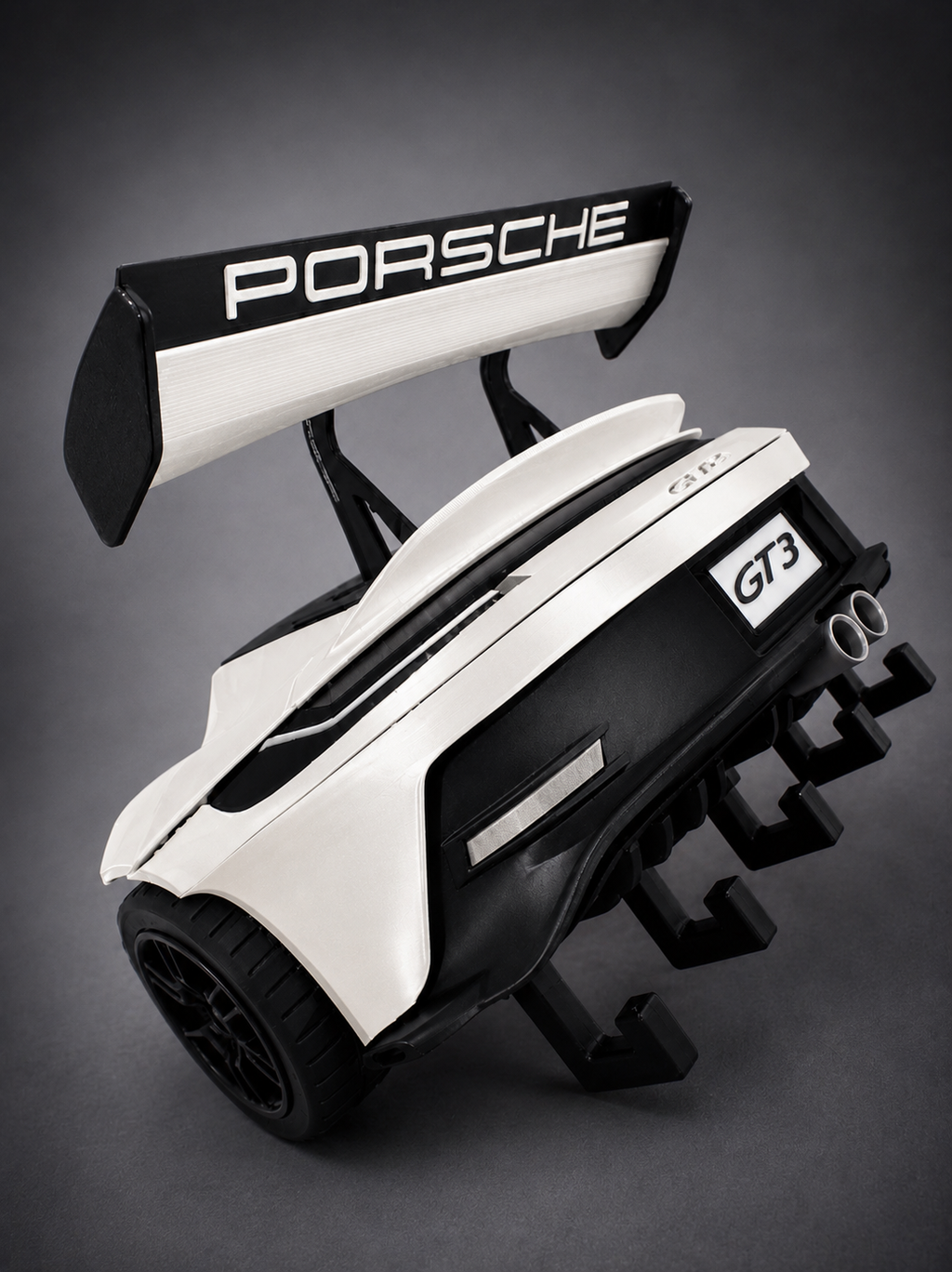 Porsche-Inspired GT3 Rear-End Key Holder | Wall Mounted Key Organizer | Automotive Enthusiast Gift