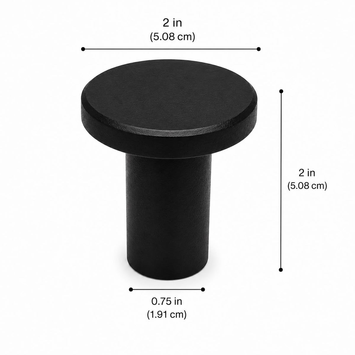 Set of 4 Modern Round Wall Hooks for Towels, Coats & Hats