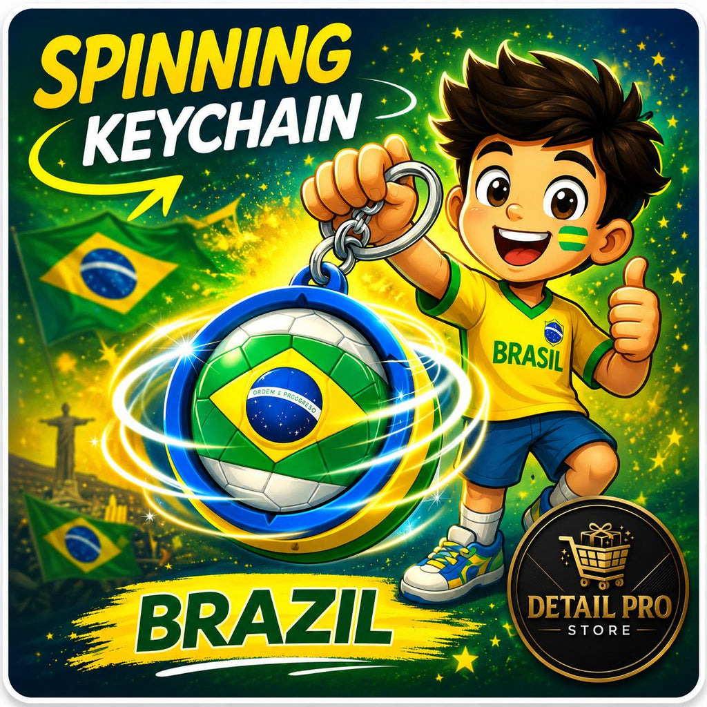Spinning Soccer Keychain – 3D Printed Country Edition