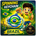 Spinning Soccer Keychain – 3D Printed Country Edition