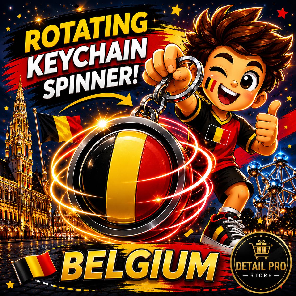 Spinning Soccer Keychain – 3D Printed Country Edition