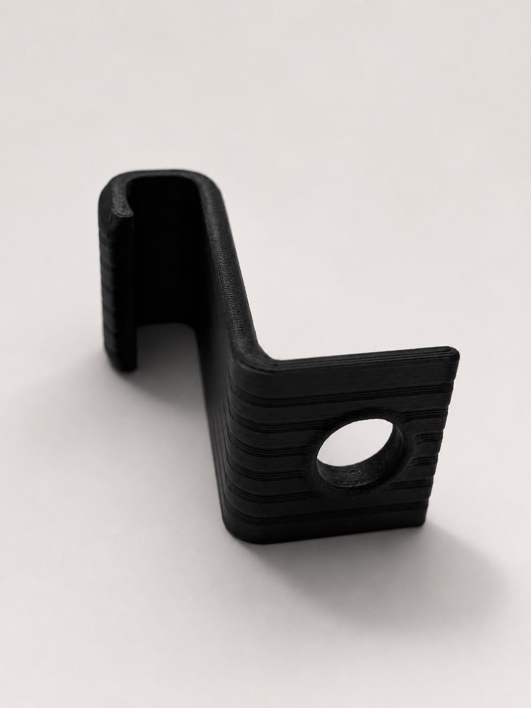 6-Pack Space-Saving Hanger Connector Hooks, Black and White