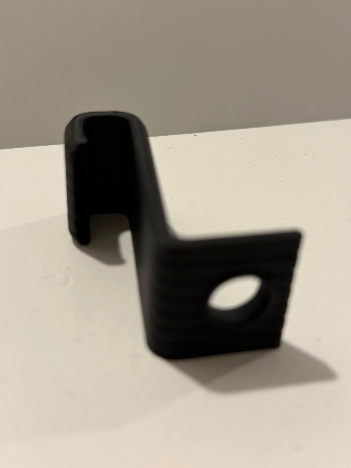 6-Pack Space-Saving Hanger Connector Hooks, Black and White