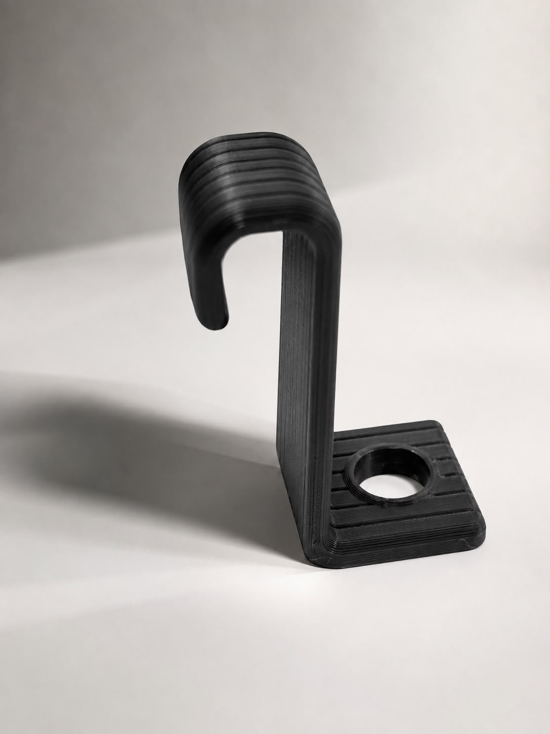 6-Pack Space-Saving Hanger Connector Hooks, Black and White