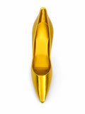 Gold High Heel Sculpture, 3D Printed Stiletto Home Decor
