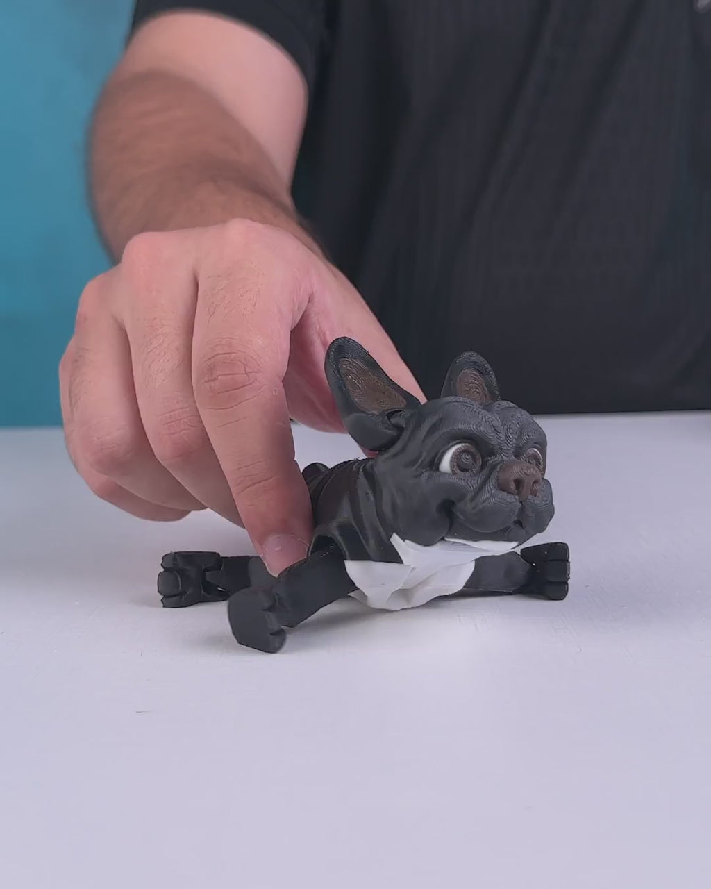 Stella, the French Bulldog Flexi Toy, Perfect Entertaining Articulated Toy for All Ages, Home Decoration, and many more.