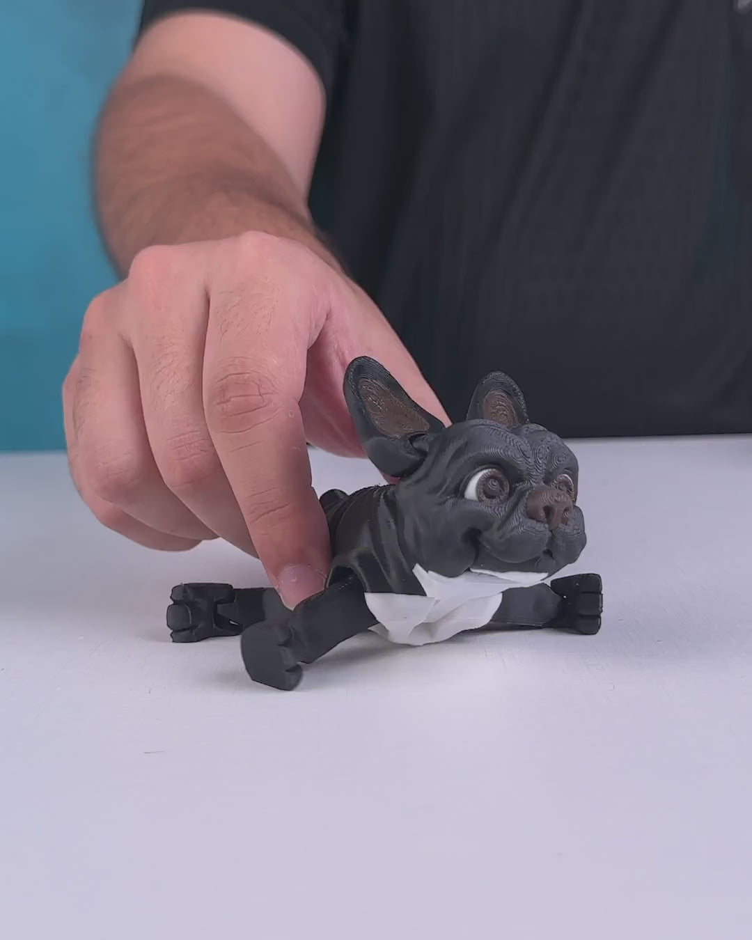 Stella, the French Bulldog Flexi Toy, Perfect Entertaining Articulated Toy for All Ages, Home Decoration, and many more.